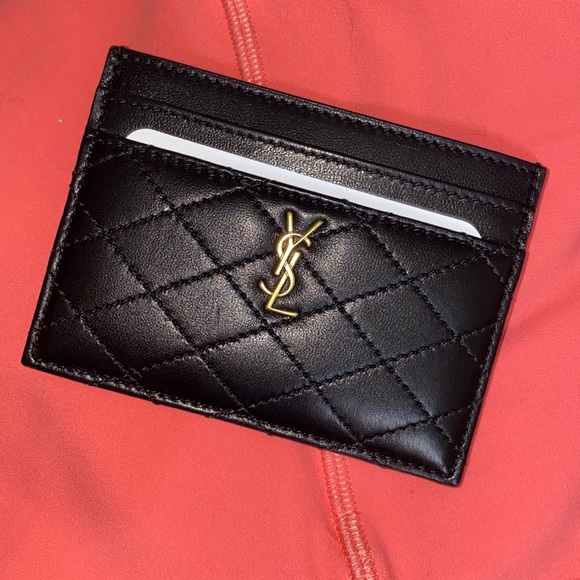 Yves Saint Laurent Accessories - NWT YSL Quilted Lambskin Card Case